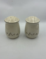 Newcore Stoneware Salt And Pepper Shaker With Plastic Stoppers