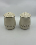 Newcore Stoneware Salt And Pepper Shaker With Plastic Stoppers