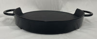 William Sonora Black Uni-Griddle Block Enamel 12 Inch Cast Iron Pan With Handles