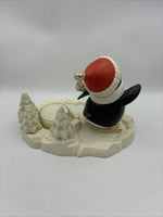 Lenox Penguin Chilly Chap Votive Holiday Christmas Candle Holder  With Box